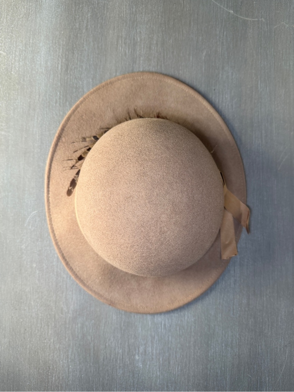 Vintage Geo W. Bollman & Co. Doeskin Felt 100% Wool Hat Rare Made in USA - Picture 4 of 7